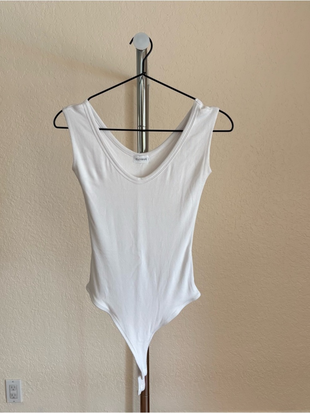 White Off the Shoulder Bodysuit